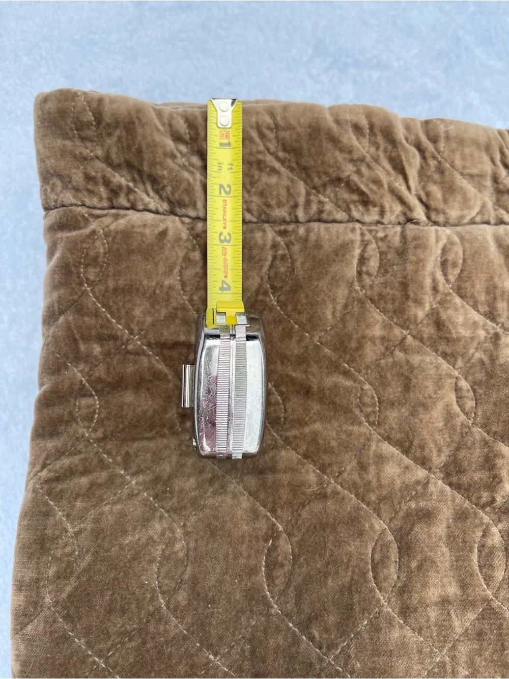 Set of two gently used  quilted cotton chocolate, brown Bella Notte euro shams🤎